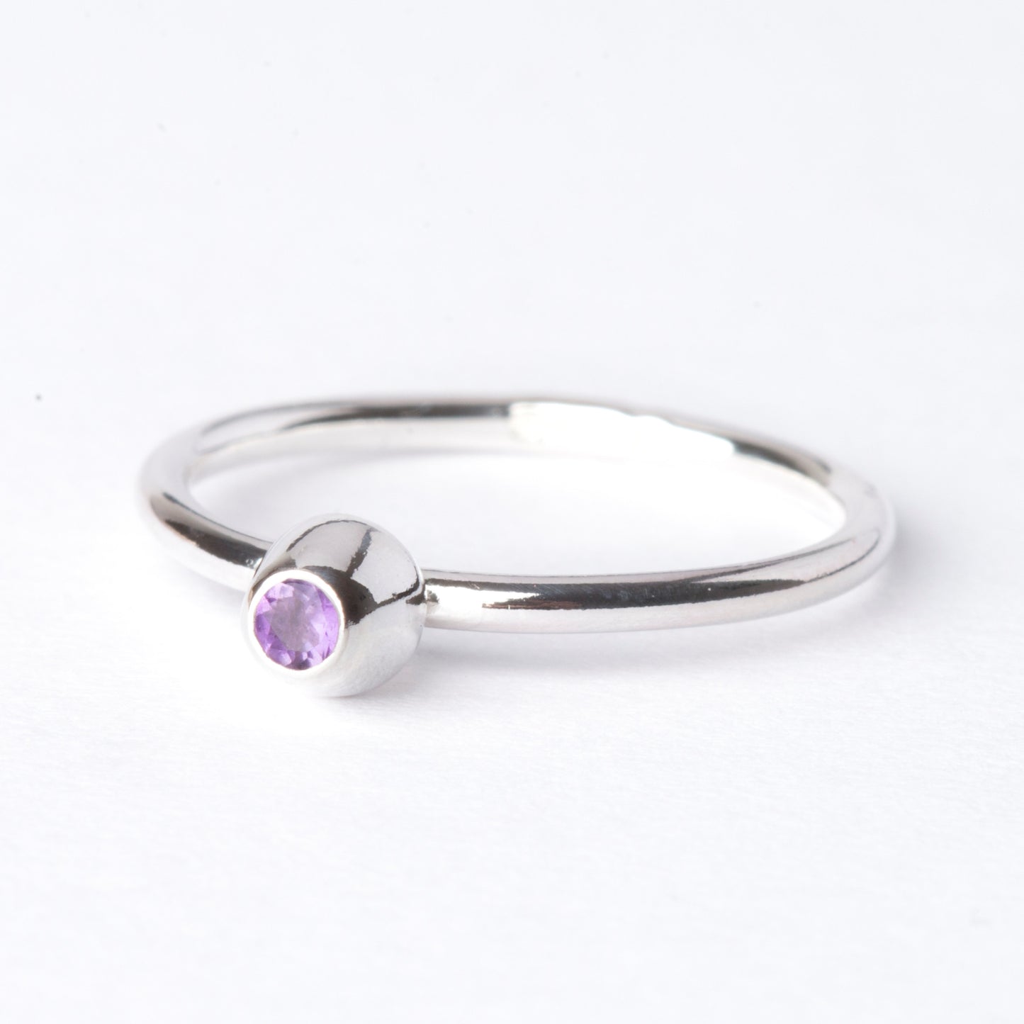 Amethyst Small Honey Pot Ring