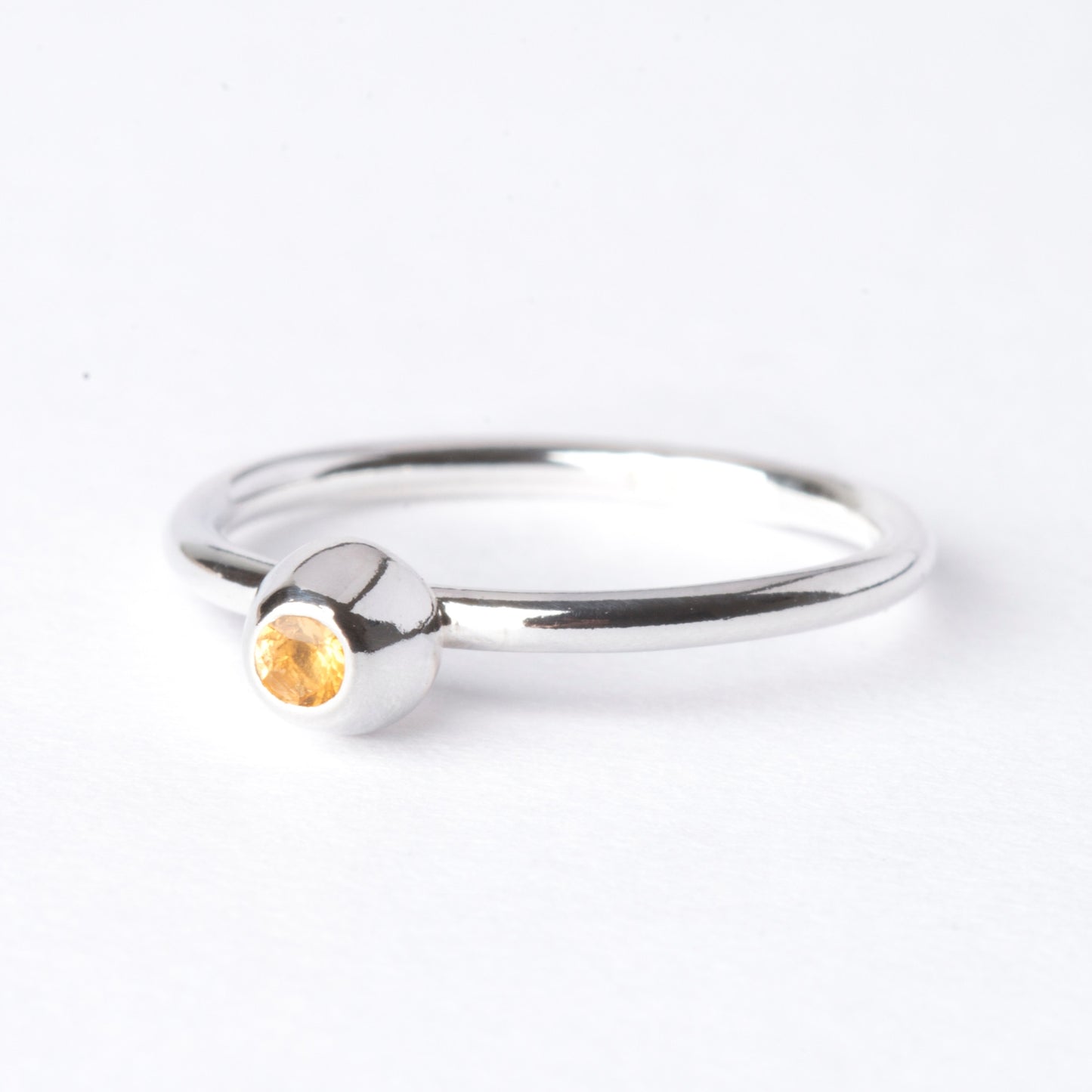 Citrine Small Honey Pot Ring