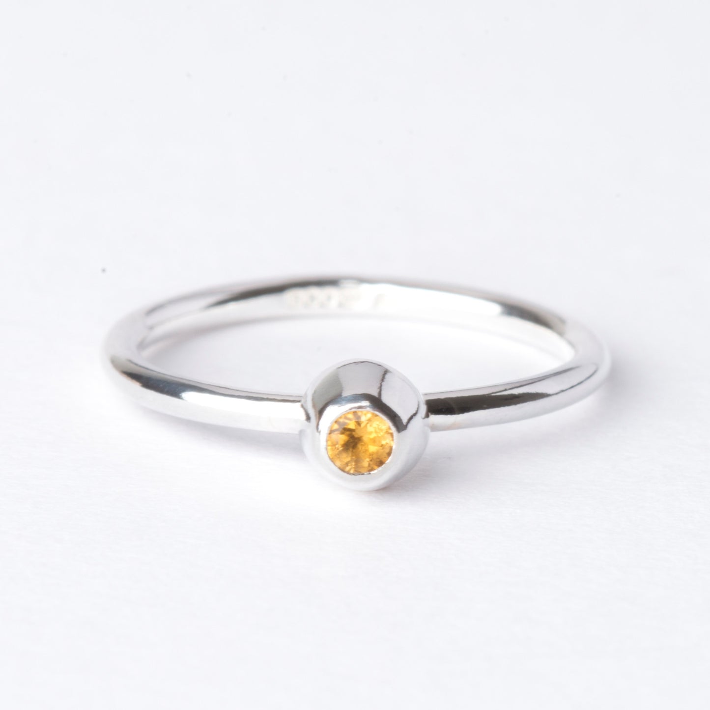 Citrine Small Honey Pot Ring