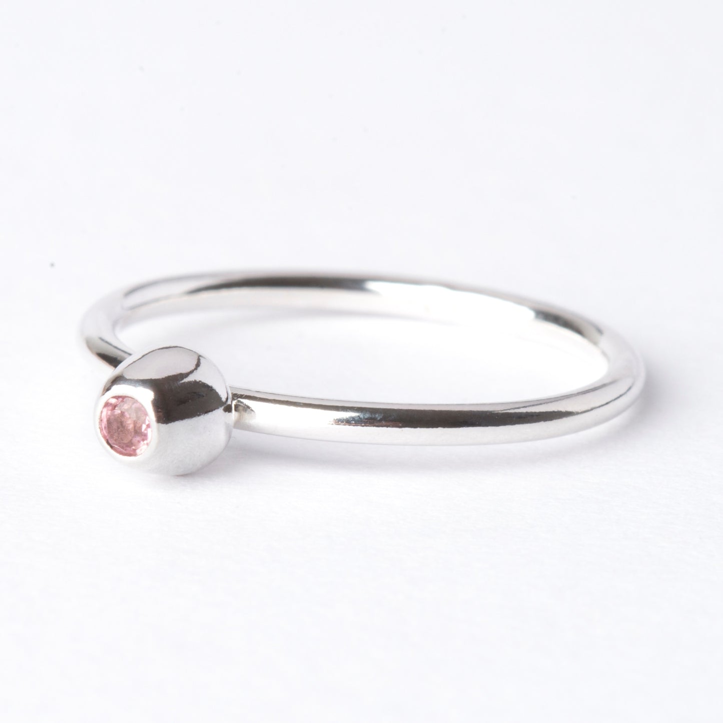 Pink Tourmaline Small Honey Pot Ring