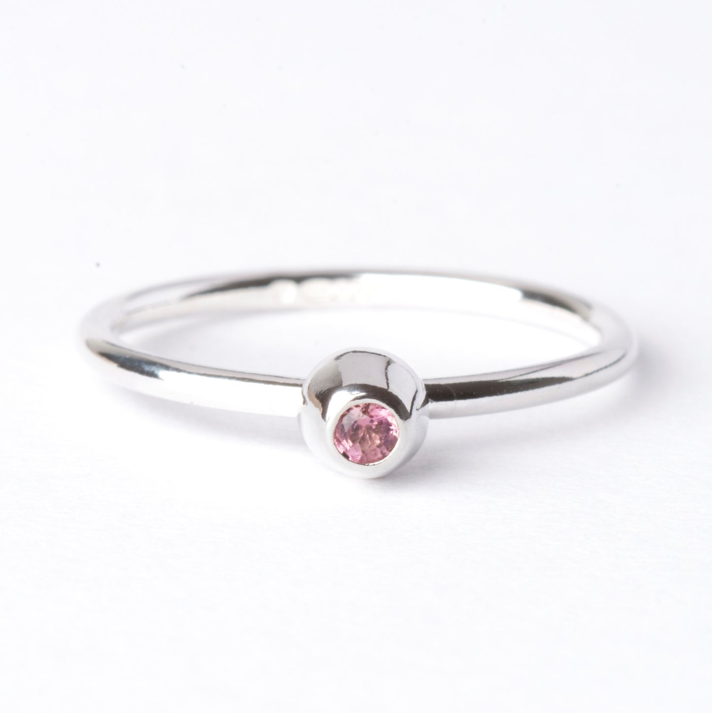 Pink Tourmaline Small Honey Pot Ring