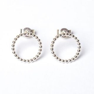 Silver Circle Studs