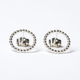 Silver Circle Studs