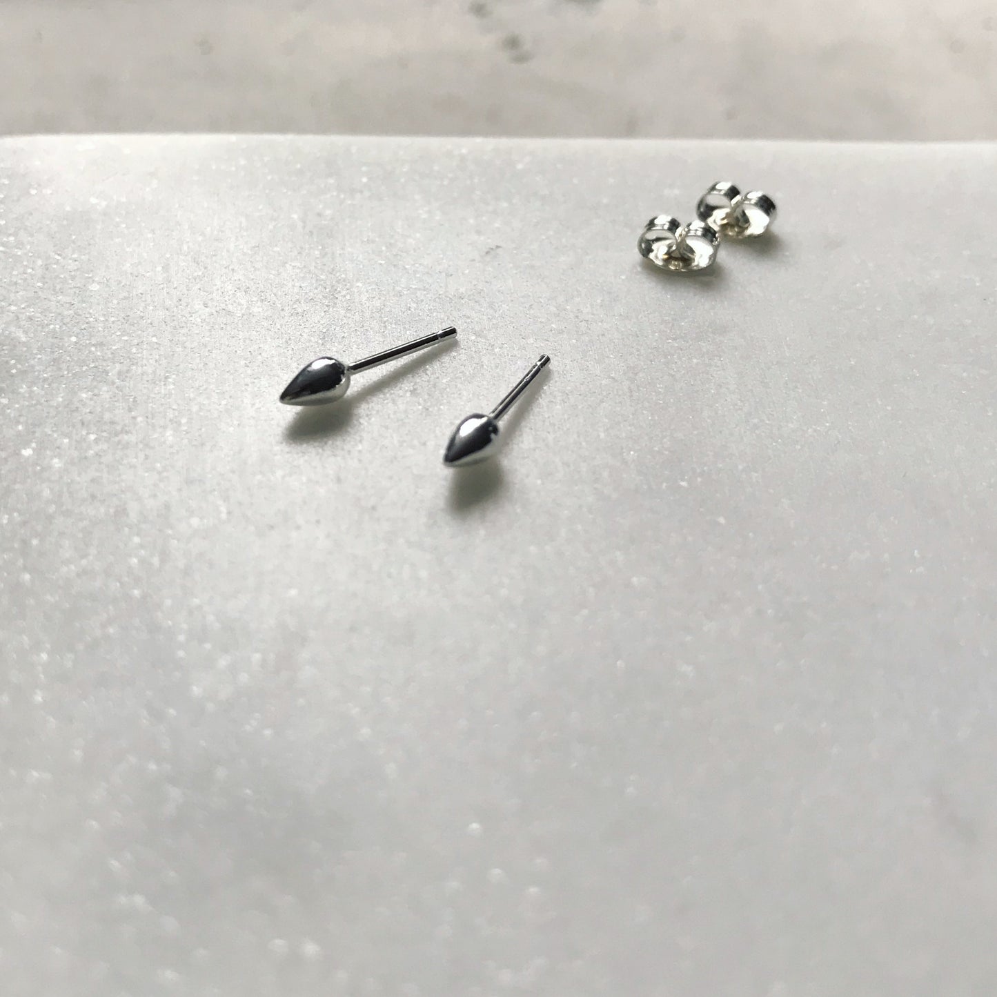 Silver Spike Studs
