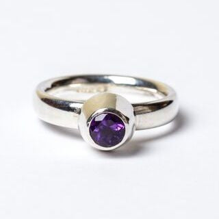 Amethyst Large Honey Pot Ring