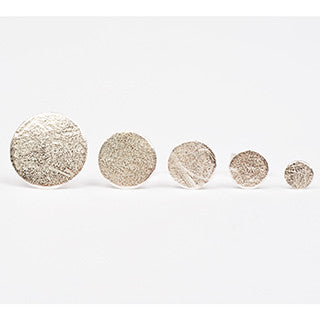 Silver handmade paper studs