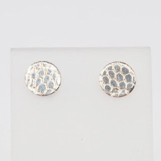 Silver lace studs